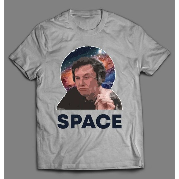 SPACED OUT ELON MUSK SMOKING SHIRT *HIGH QUALITY - Picture 1 of 2